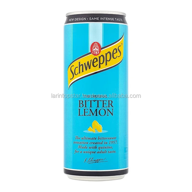 schweppes bitter lemon 330m can