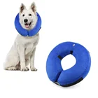 One-Stop Service Amazon Hot Selling Foldable Soft E Collar Training Pet Recovery Collar Protective PVC Inflatable Dog Collar For Dogs Comfy