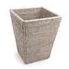 Hand woven rattan paper waste bin/ basket with variety of colors