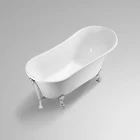 Small size bathtub, clawfoot bathtub, acrylic claw foot tub for small bathroom