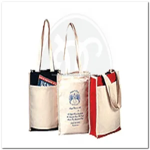 heavy canvas grocery tote bag