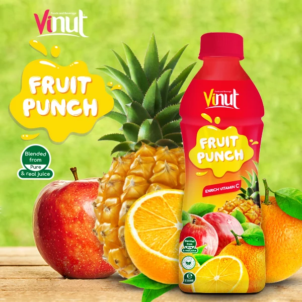 350ml bottle fruit punch juice drink hight vitamin c
