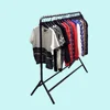 Retail 7 feet mens clothes hanging displays display rack for clothes shop