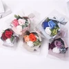 Romantic Gift Artificial Soap Flower Rose Soap Flower mini Bouquet for Valentine's Day gift flower