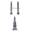 Wholesale marble obelisks Gray marble handcrafted statue healing properties home office decor gifts