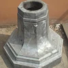 Cast aluminum outdoor lamp post parts base