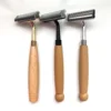 Hotel Supplies Stainless Steel Twin Blades Shaving Razor Wooden Handle