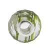 Silver core roundel facet beads gemstone semi precious chinese green rutile quartz 12.70 cts 14x8x3.5mm