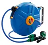 Automatic Retractable Water Hose Reel with hose and sprayer for car wash, garden