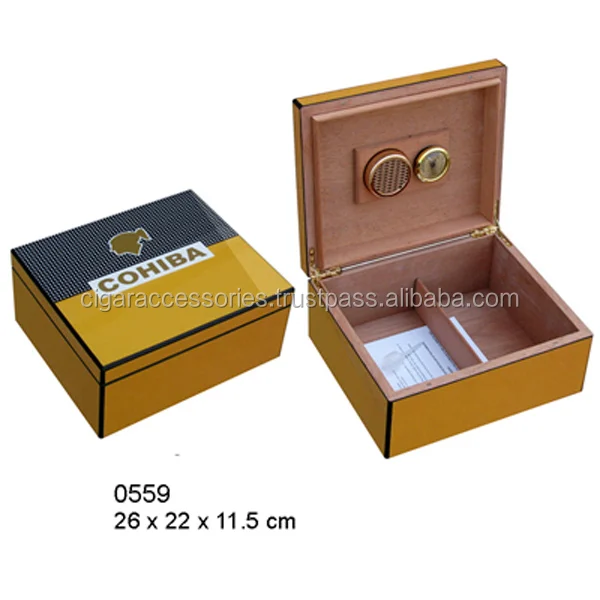 cigar humidor with cohiba logo 25ct, model: 0559