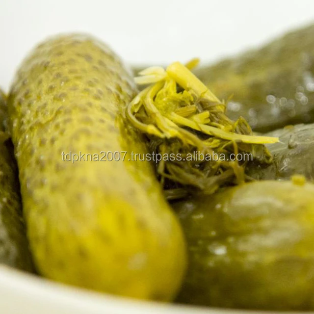 pickled cucumber in brine barrel packing