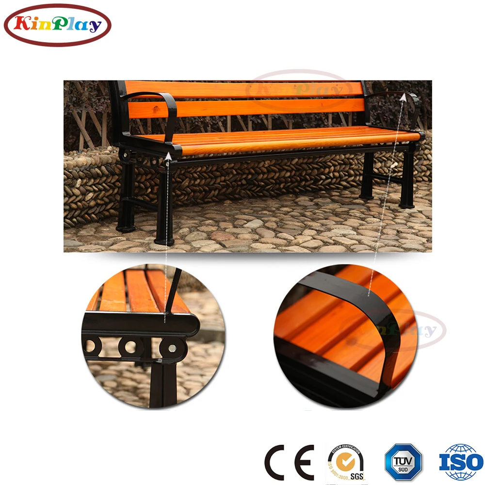 KINPLAY brand recycle wood plastic waterproof outdoor park WPC chair