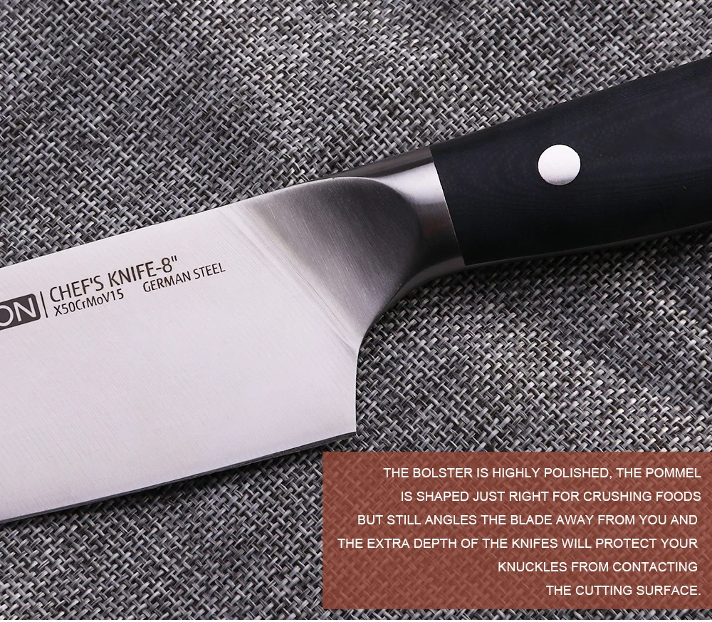 german 1.4116 steel chef knife 8 inch kitchen knife