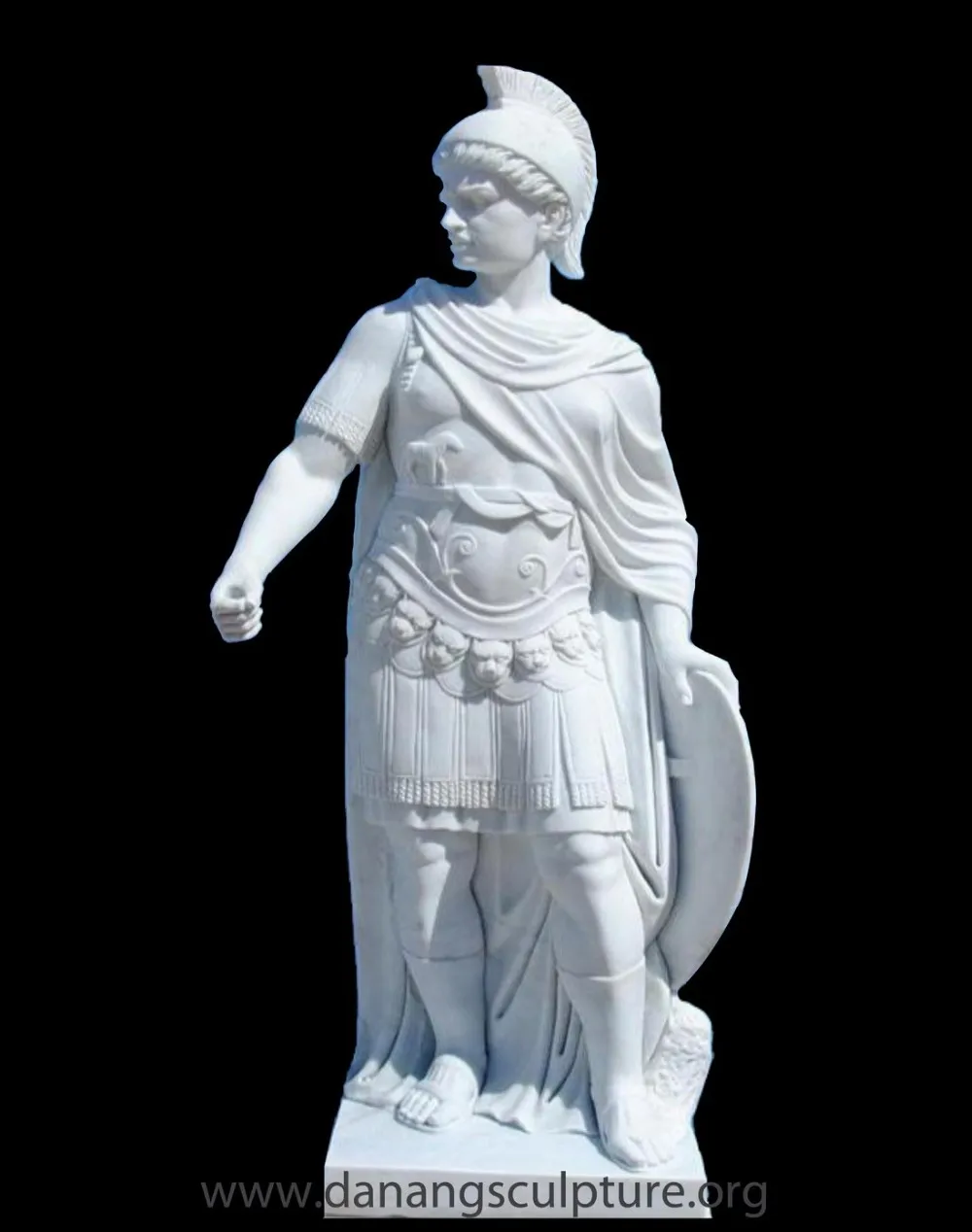 Greek Warrior Statue Sculpture Roman Antique Warrior Antique Stone