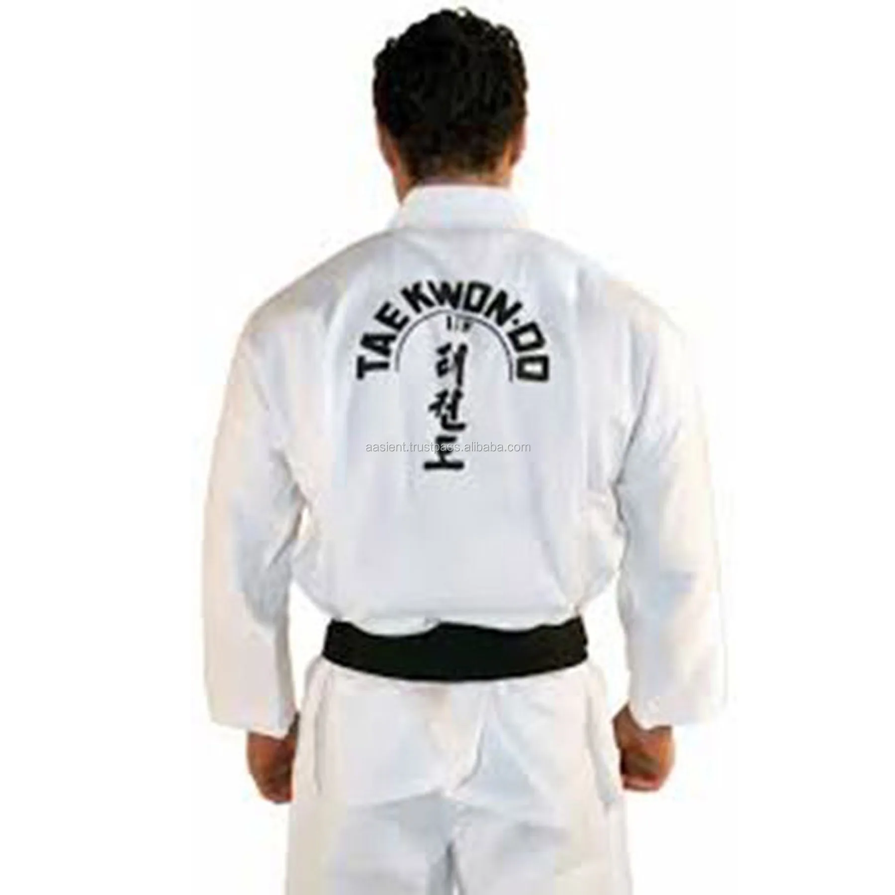 Uniformes De Taekwondo Para Hombre Adulto A Rayas Negras Dobok A La