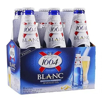 Qualität Kronenbourg 1664 Blanc Bier in Blau 25cl/33cl Flaschen/50cl Dosen
