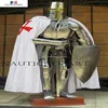 Knight Templar Suit of Armor Crusader Renaissance Armour Custom Halloween Cape, Sword, Shield, Chainmail