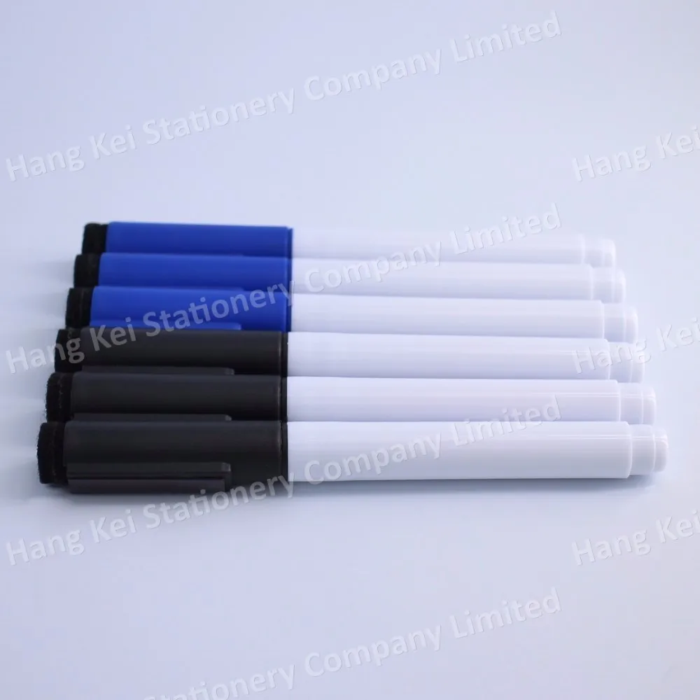 Kids and adults multi colors dry erase whiteboard marker pen with eraser