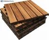 Hot trend hardwood flooring with Acacia wood deck tiles in summer
