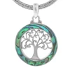 Tree of Life Abalone Sterling Silver Pendant