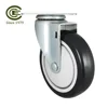 CCE Caster 5 Inch PVC Industrial Plate Shopping Cart Caster Wheel