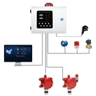 4-20ma alarm controller fixed gas alarm control panel multi 2 channels gas detector controller