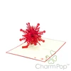Holiday snowflake paper crafts handmade pop up christmas card