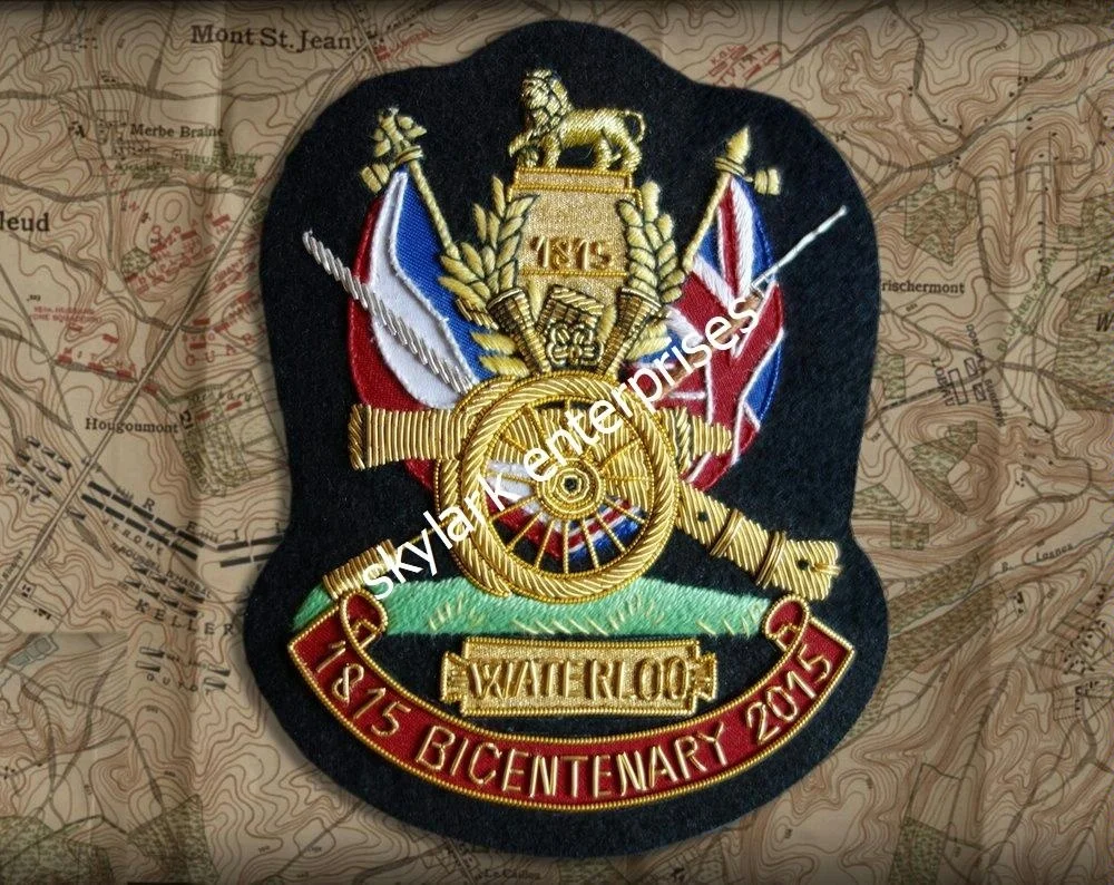 battle of waterloo bicentenary blazer badge 1815 ~ 2015