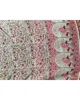 Jaipur made karni pink color peacock printed fabric new latest textiles fabric maxi dress for girls