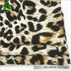 100%Woven Chiffon Polyester Fabric Print With Leopard
