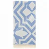 Geometrical Shapes and Tulip Patterned with Two-Colored High-Quality and Exclusive Peshtemals Beach Bath Spa Towels %100 Cotton