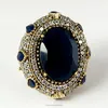 Latest 925 Sterling Silver Plated Sapphire Cz Turkish Ring
