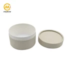 Custom printing brown Kraft cardboard cylinder round paper cosmetic box for face cream packaging