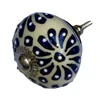 decorative hand printed ceramic knobs for door and cabinet / Indian colorful porcelain knobs and handle/drawer knob FKN-4