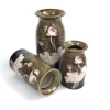 Vietnam Bat-trang hot ceramic reactive glaze Vase hand-painted lotus handmade