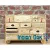 Wholesale Price High Quality Rustic Furniture Retro Industrial Furniture Carved Chest of Drawers Mango wood drawer chest