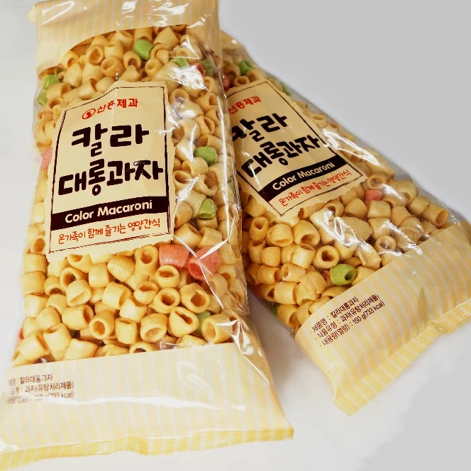 korea traditional healthy flavored color macaroni