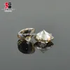 10*10mm 4.2 carat stone dark olive-green golden cushion moissanite diamond for 18K pure gold ring