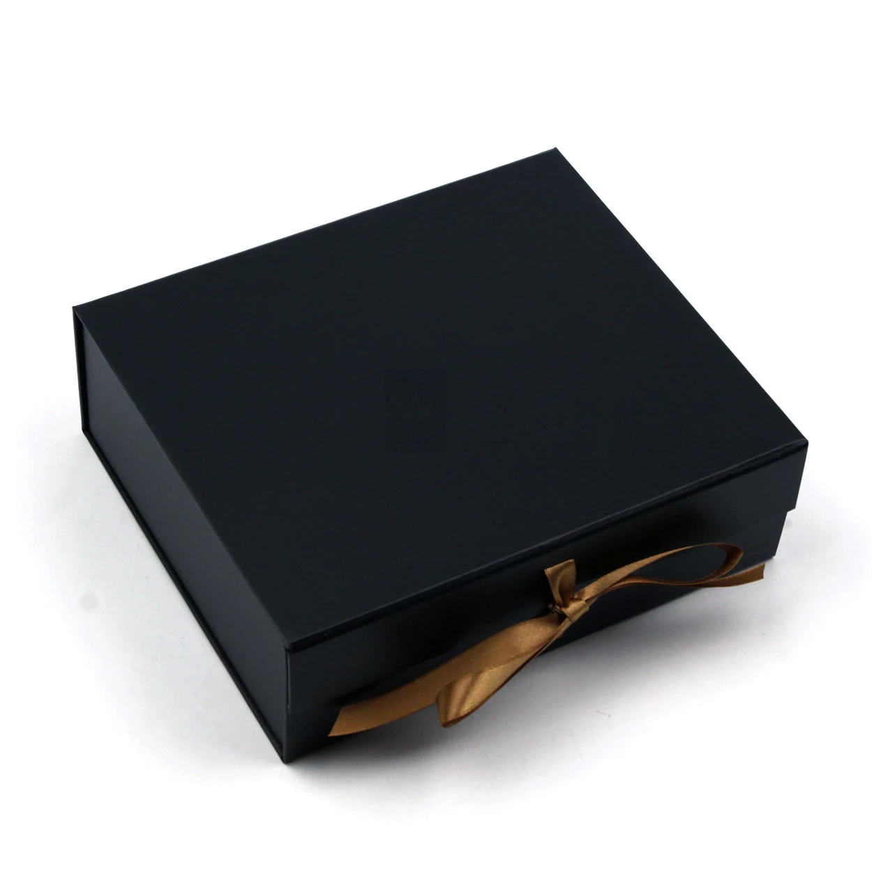 handmade magnetic flat folding gift box with ribbon