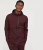 pullover men streetwear distressed hoodie with zip