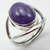 Fasion New Styles Dropship Handcrafted Jewellery Wholesaler 925 Sterling Silver AMETHYST New Rings Size 6 Anniversary Gift