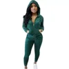 Women Sets Sexy Jacket Reflective Tracksuit Night Version Long Sleeve Crop Top + Casual Pants Two Piece Set Outfit Suit