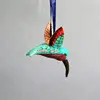 Eco friendly papier mache hand painted king fisher bird ornaments made in India