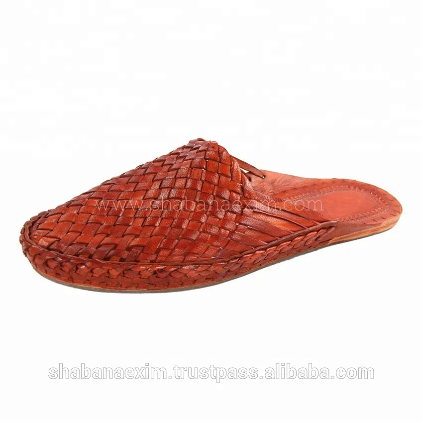 boho style designer handcrafted criss-cross leather shoes