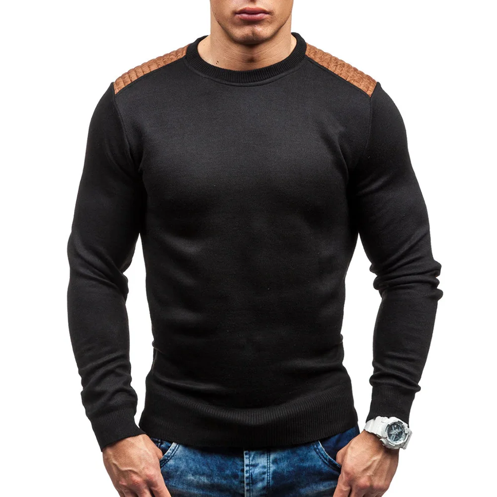 M-3XL Autumn and Winter Men's New Suede Patch Top Man Cotton Casual Sweater Men Fashion Slim Large Size Sweaters
M-3XL Autumn and Winter Men's New Suede Patch Top Man Cotton Casual Sweater Men Fashion Slim Large Size Sweaters