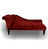 Mahogany Furniture chaise lounge Indonesia - Red wine chaise lounge classic furniture mahogany livingroom