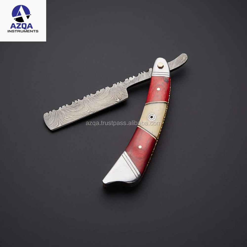 saloon shaving barber razors dasmascus razors custom steel hand