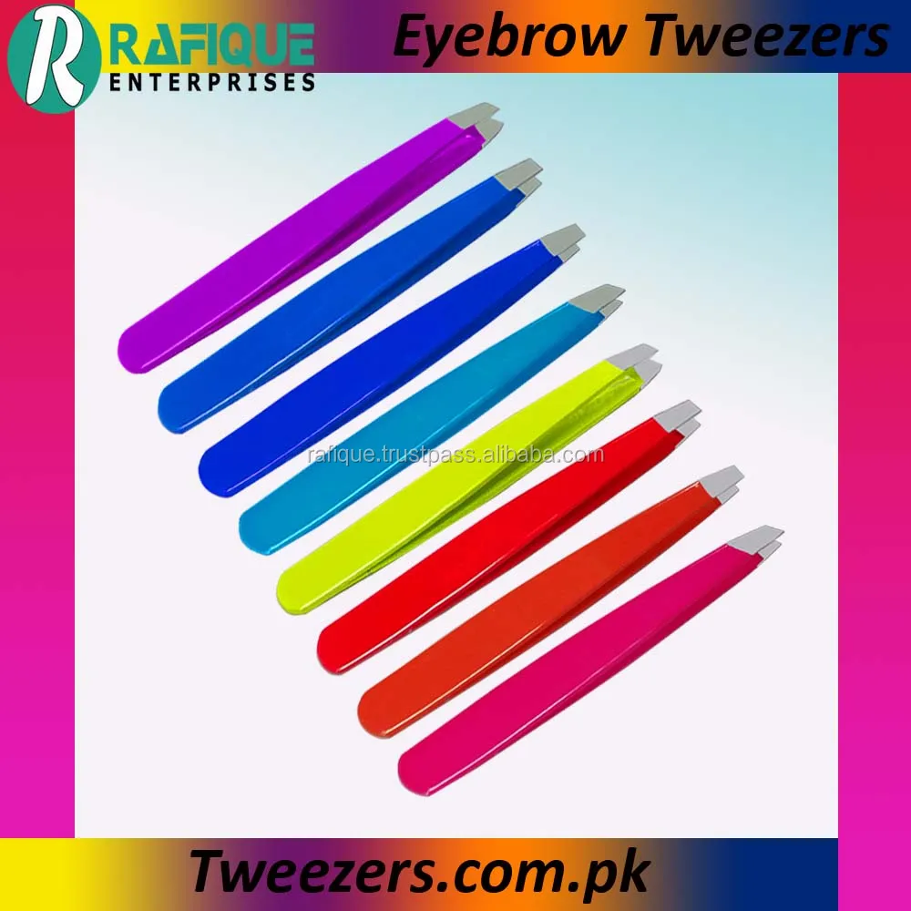 best color coated eyebrow tweezers for eyebrow plucking under