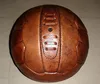Vintage leather Football soccer ball/real retro leather ball/18 panel/ in real leather