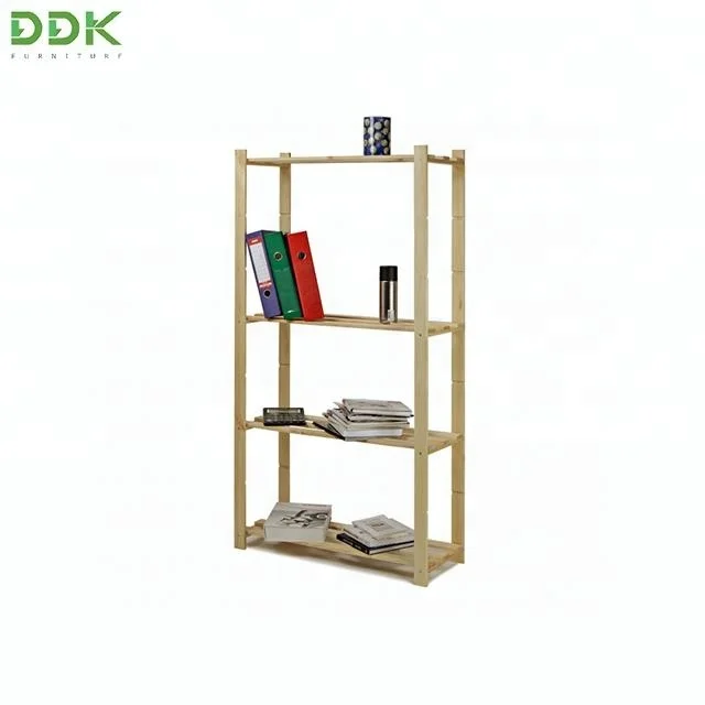 Wooden Shelf For The House And Office Ddk Basic4 Bookshelf Wood
